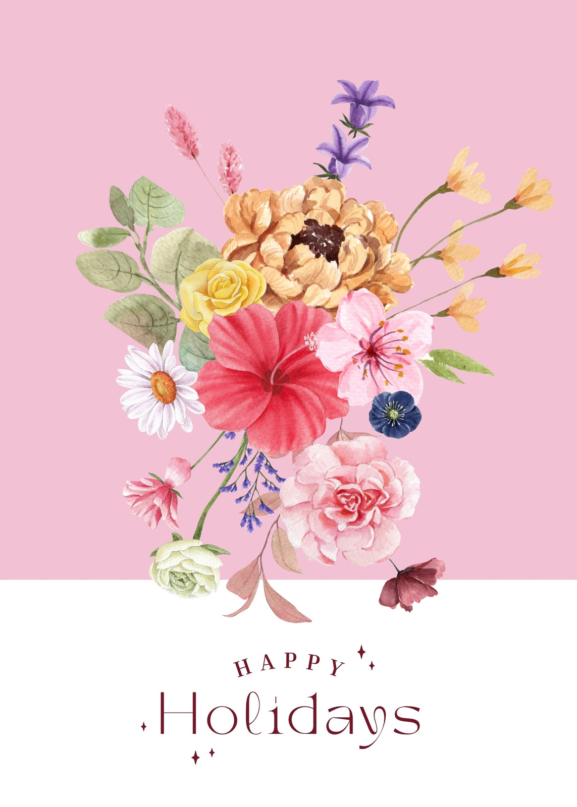 Free and customizable floral templates