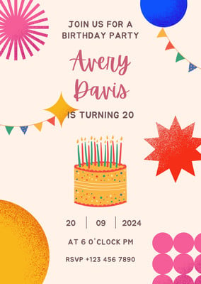 Free and customizable celebration templates