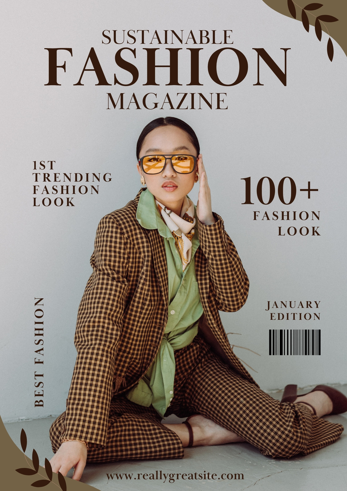 Free, printable, editable fashion magazine cover templates