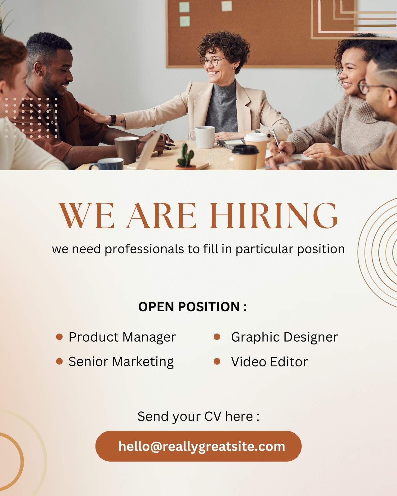 We Are Hiring Job Instagram Post