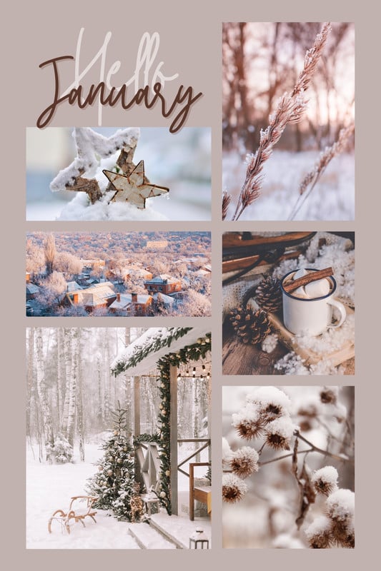 Free and customizable winter templates