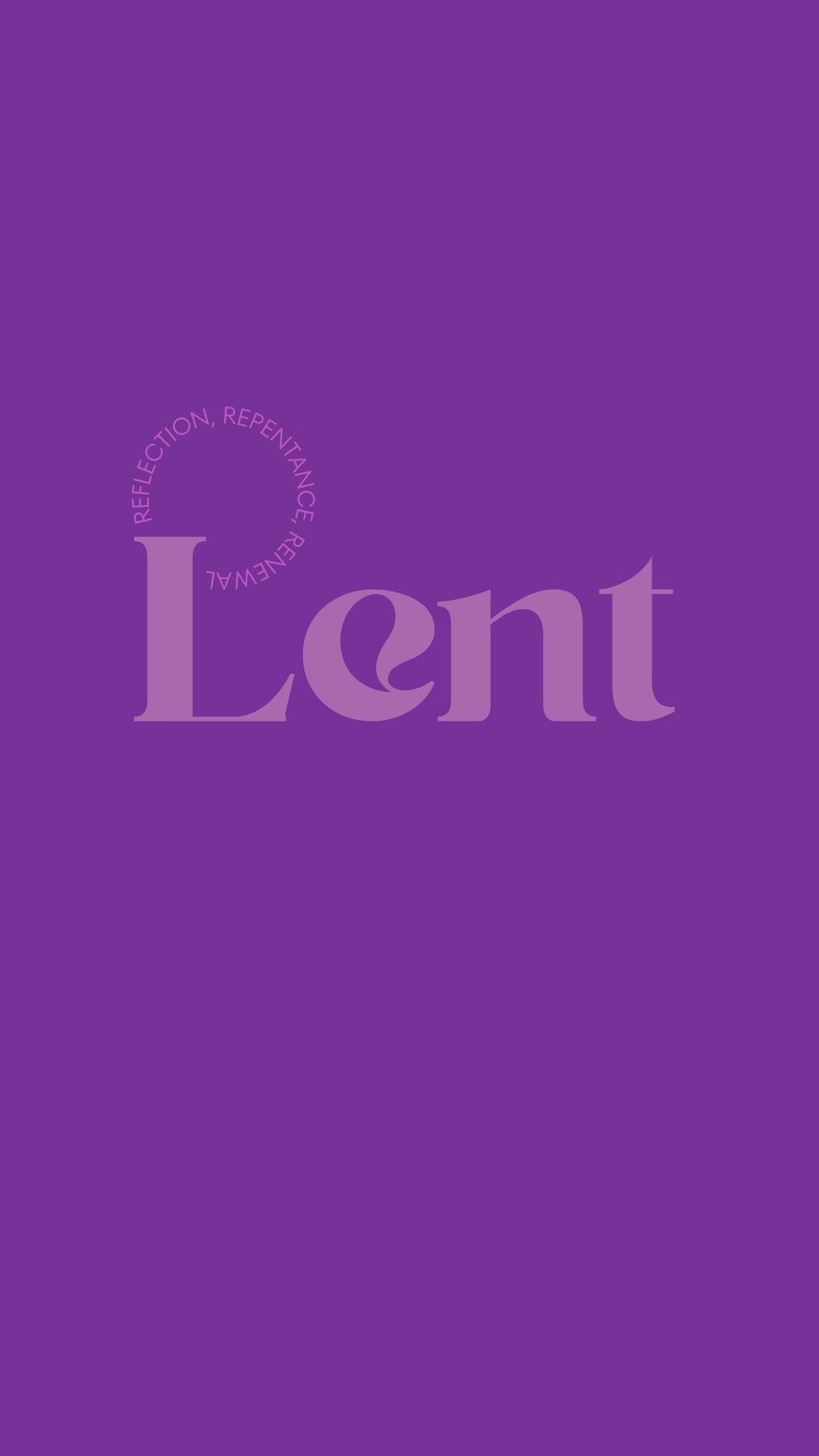 Free and customizable lent templates