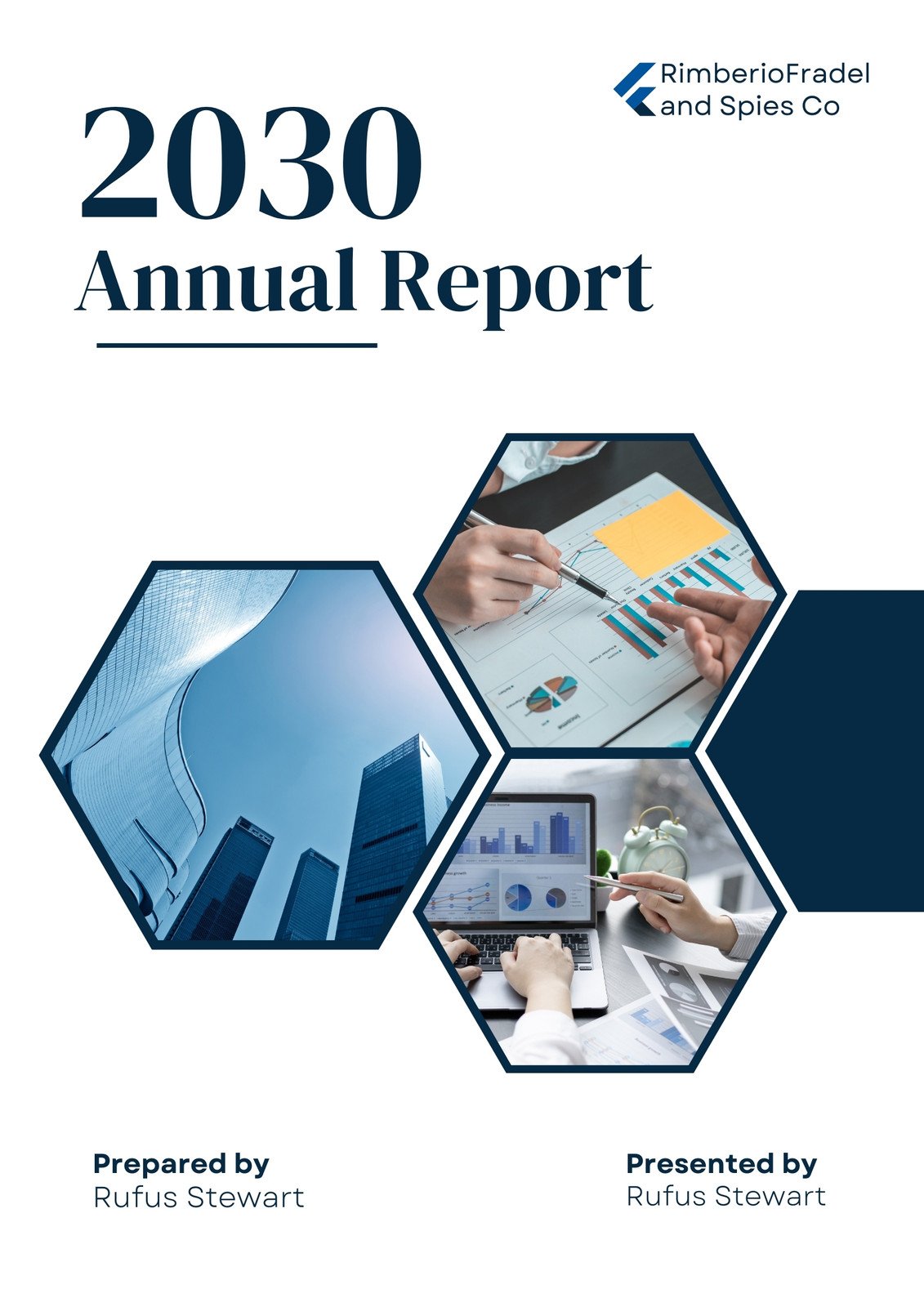 annual report cover design template