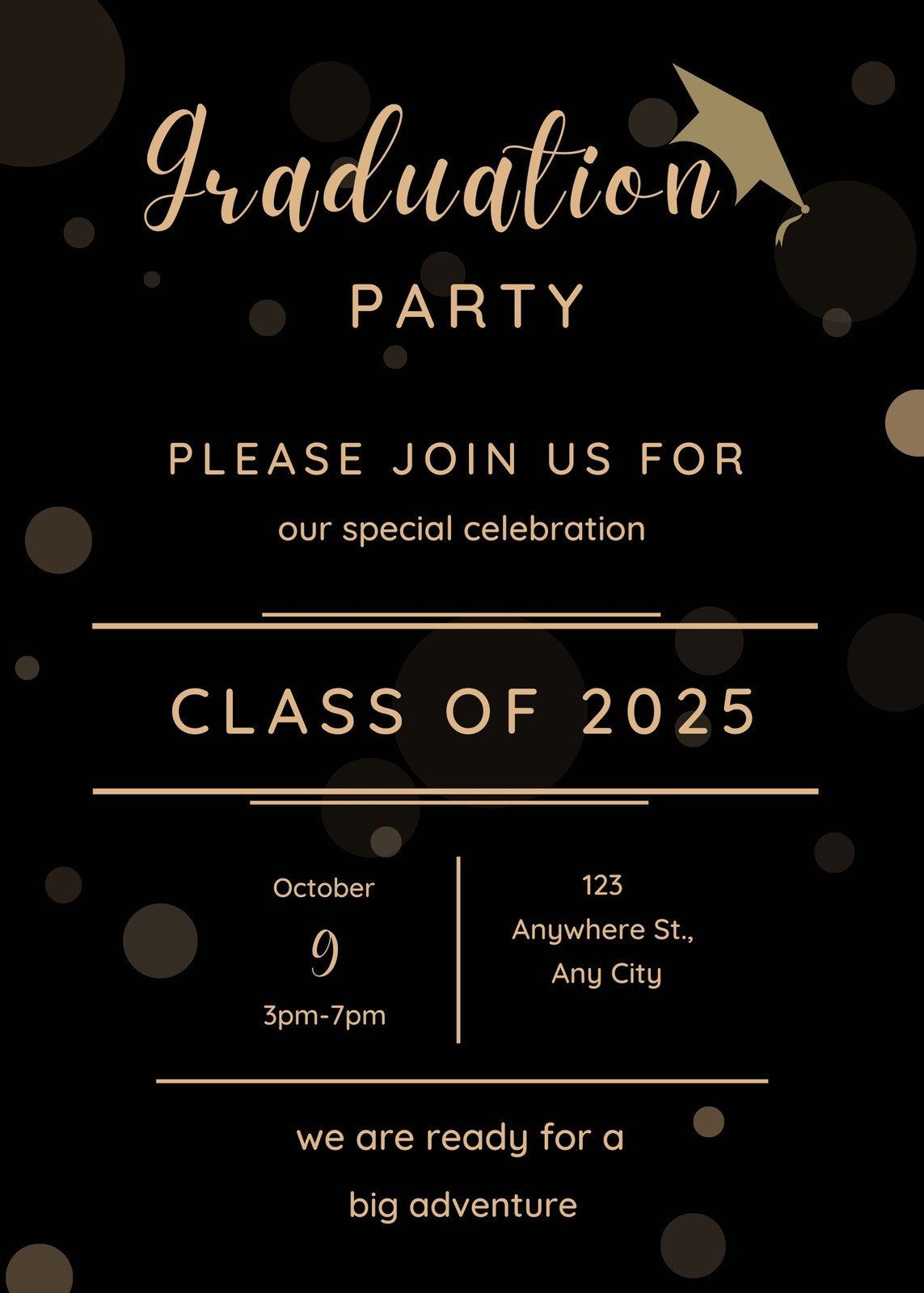 Grad party invitation
