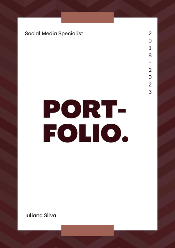 Page 3 - Free portfolio cover page templates to use and print | Canva