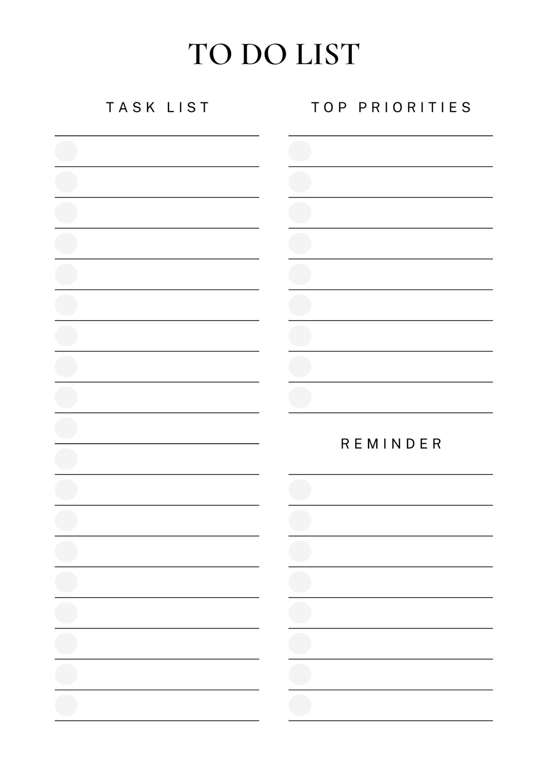 To Do List Plantilla Free and customizable to do list templates
