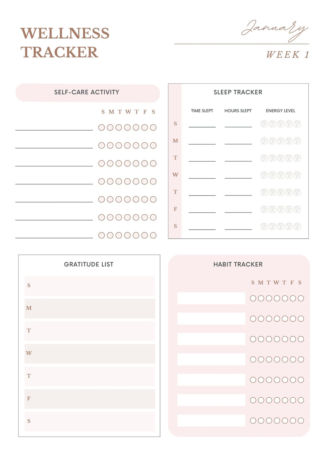 Customize 103+ Health Planner Templates Online - Canva