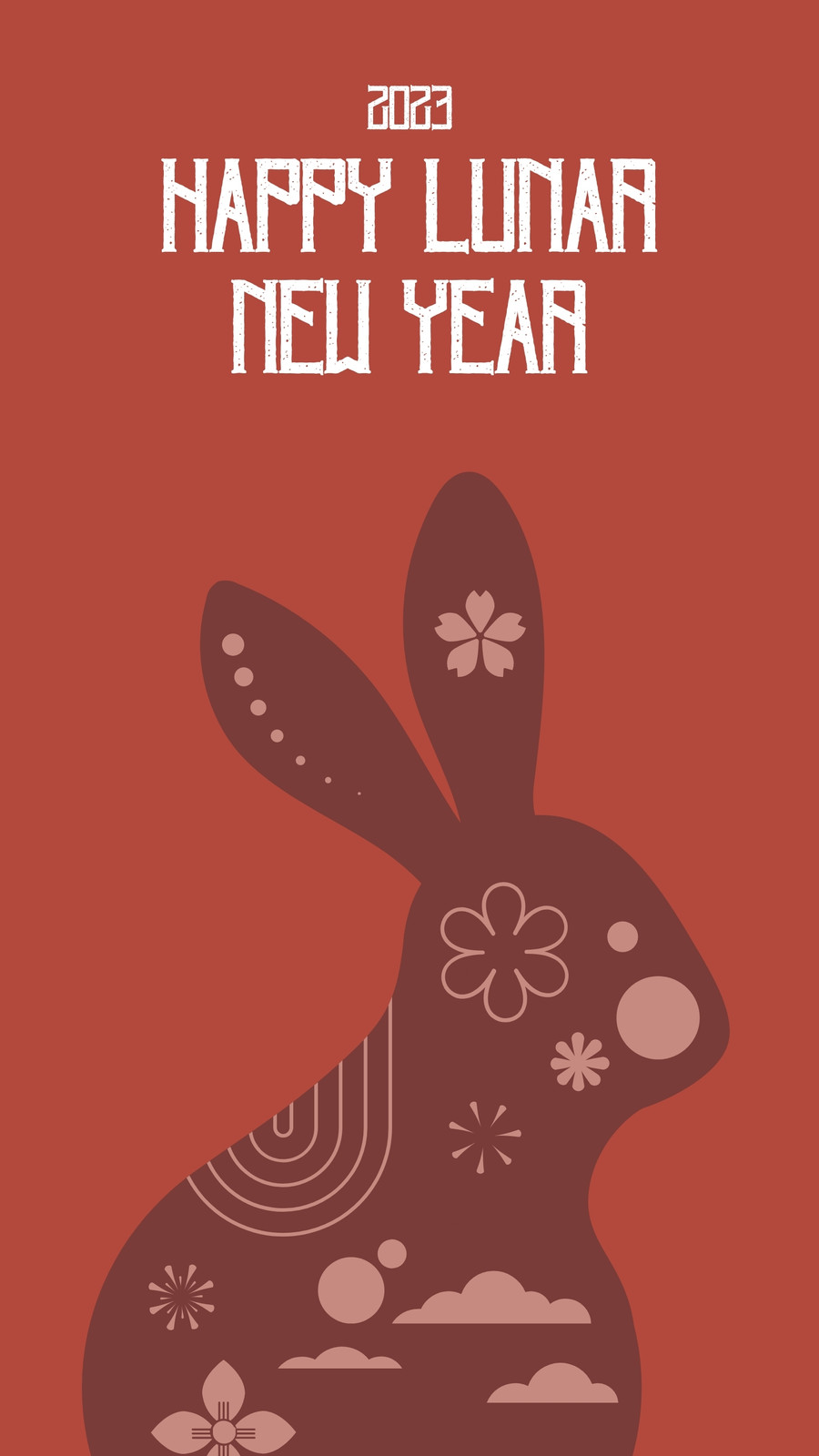 Chinese New Year Rabbit Celebration Instagram Template