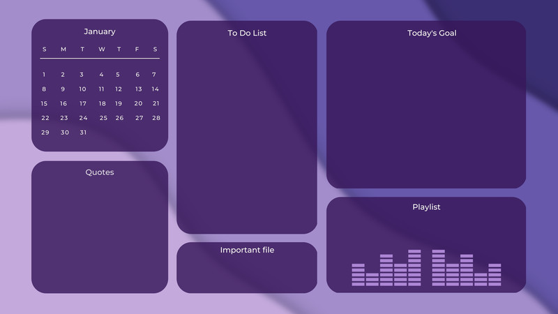 Page 5 - Free custom desktop organizer wallpaper templates | Canva