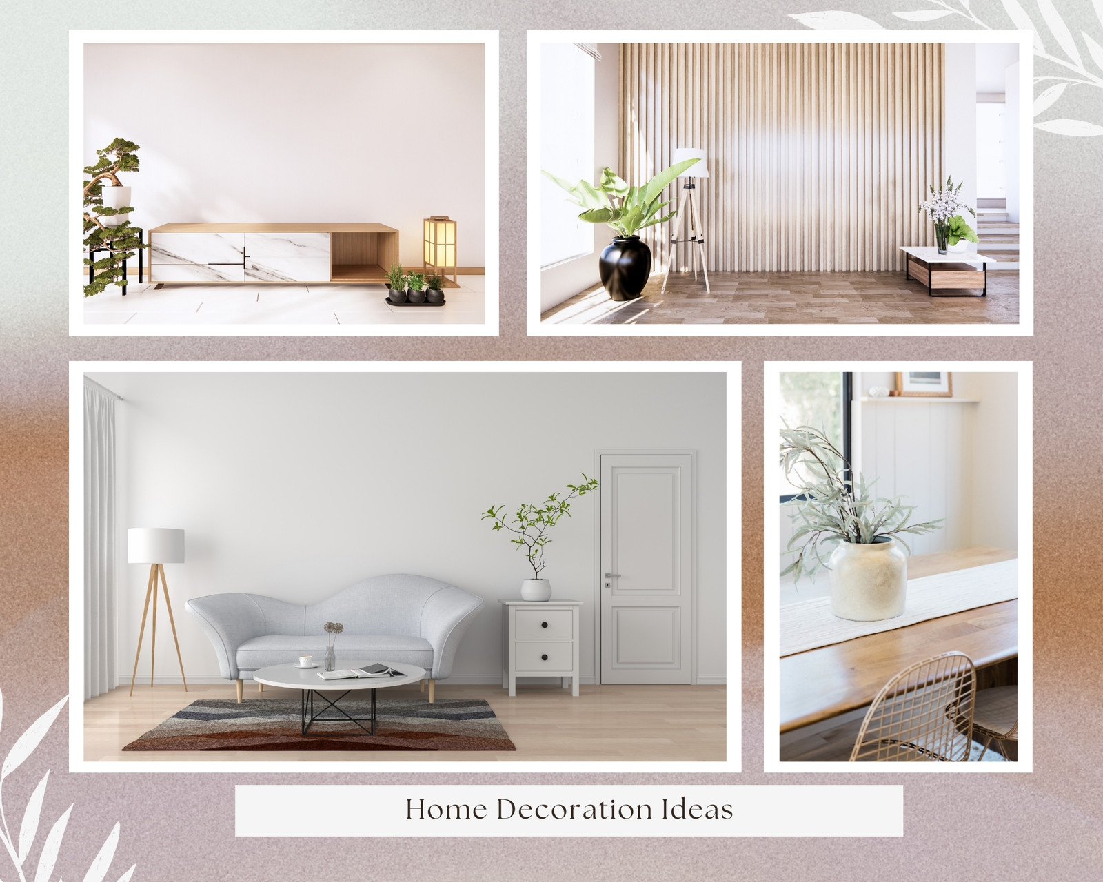 Free custom printable interior design photo collage templates