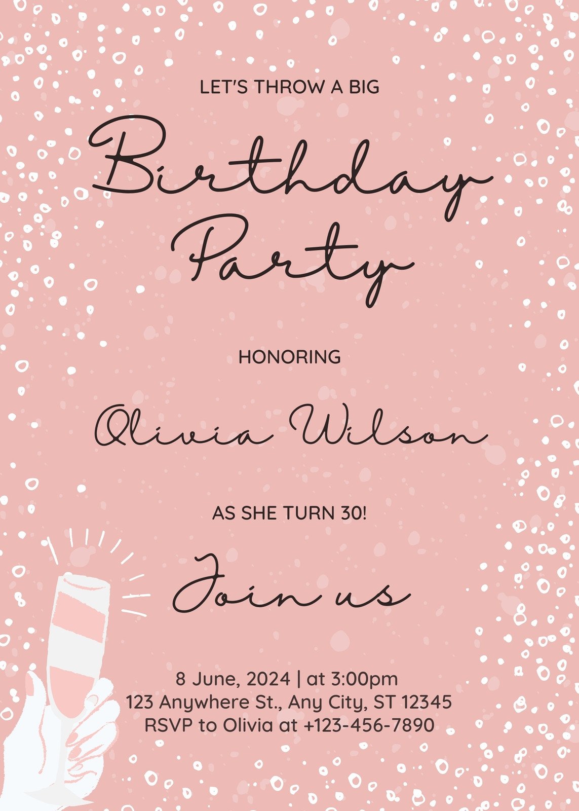 Free, printable custom 50th birthday invitation templates