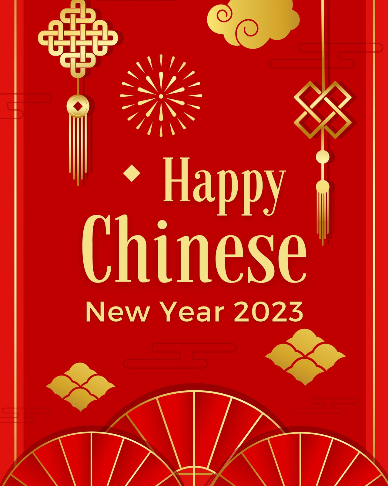 Chinese New Year 2023 greetings template