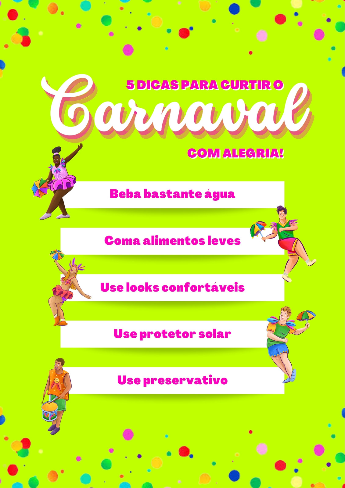 Modelos gratuitos e personalizáveis de Carnaval - Canva