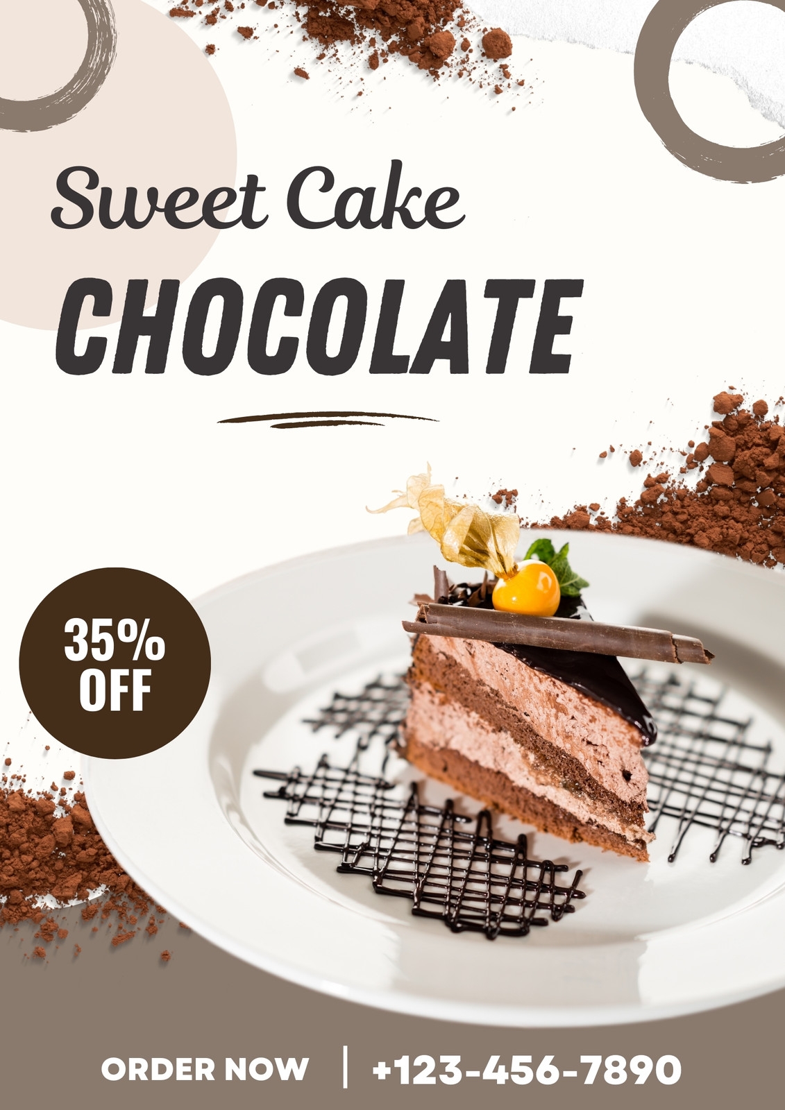 Birthday Cake Flyer Design, Print Templates ft. restaurant & bakery -  Envato Elements