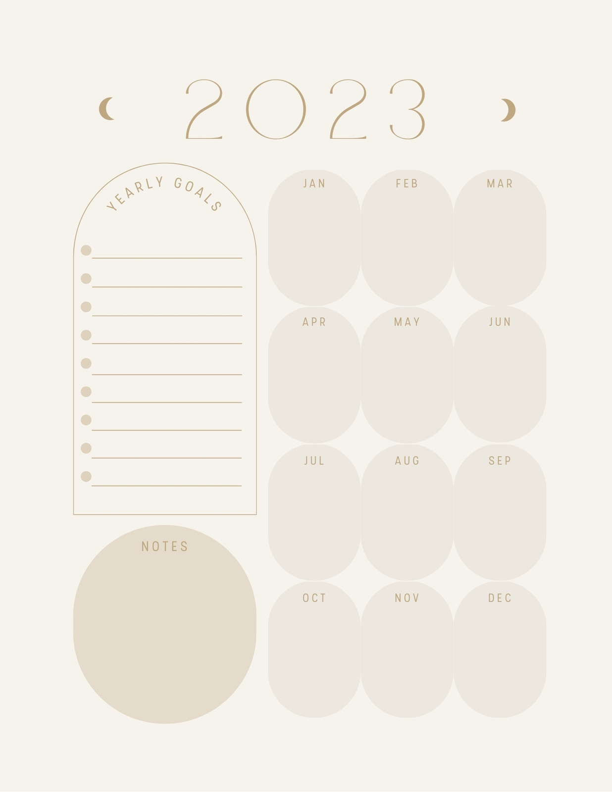 Free, custom, printable aesthetic planner templates