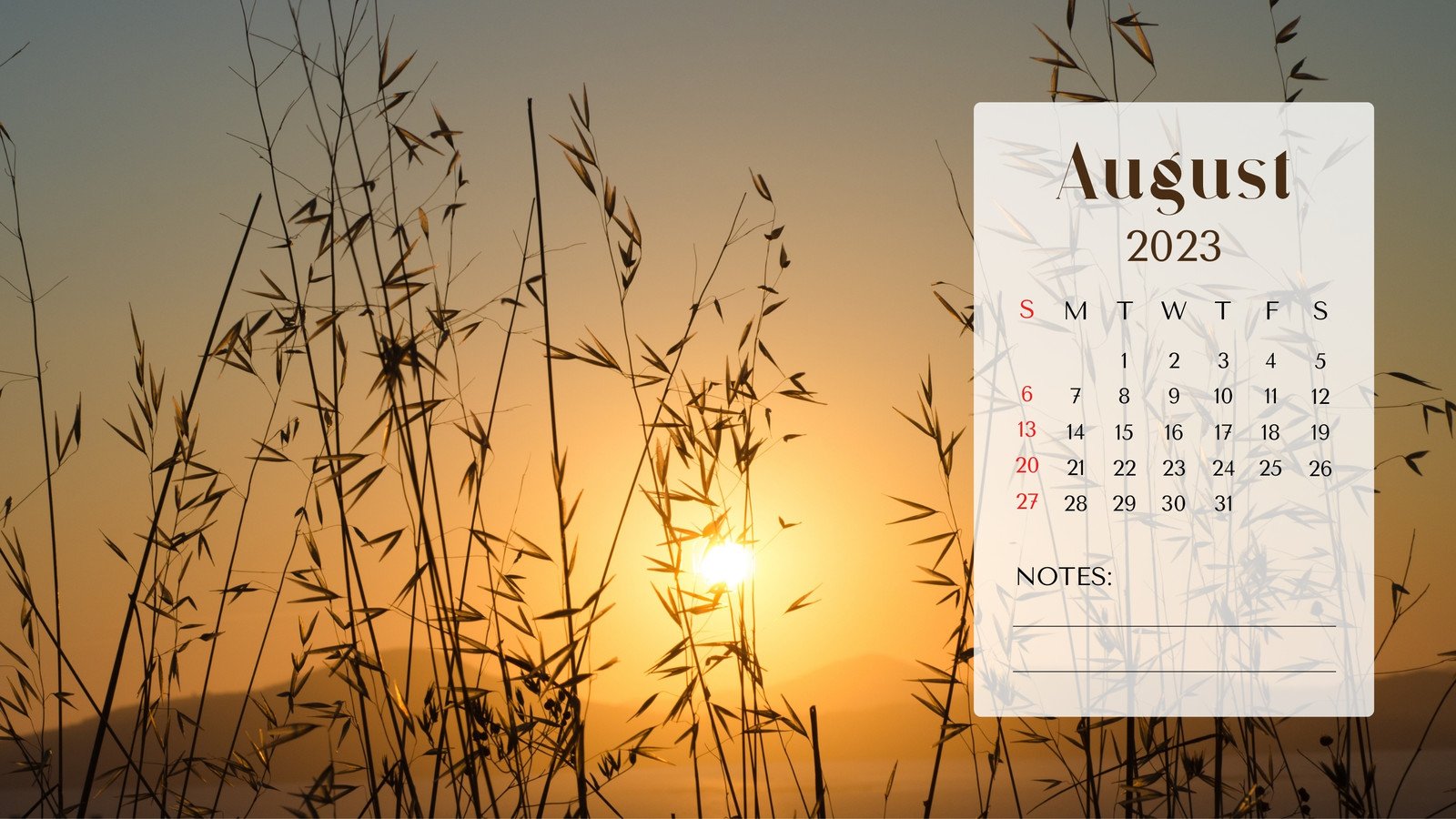 August calendar  wallpaper  Parima Studio  Abstract Art