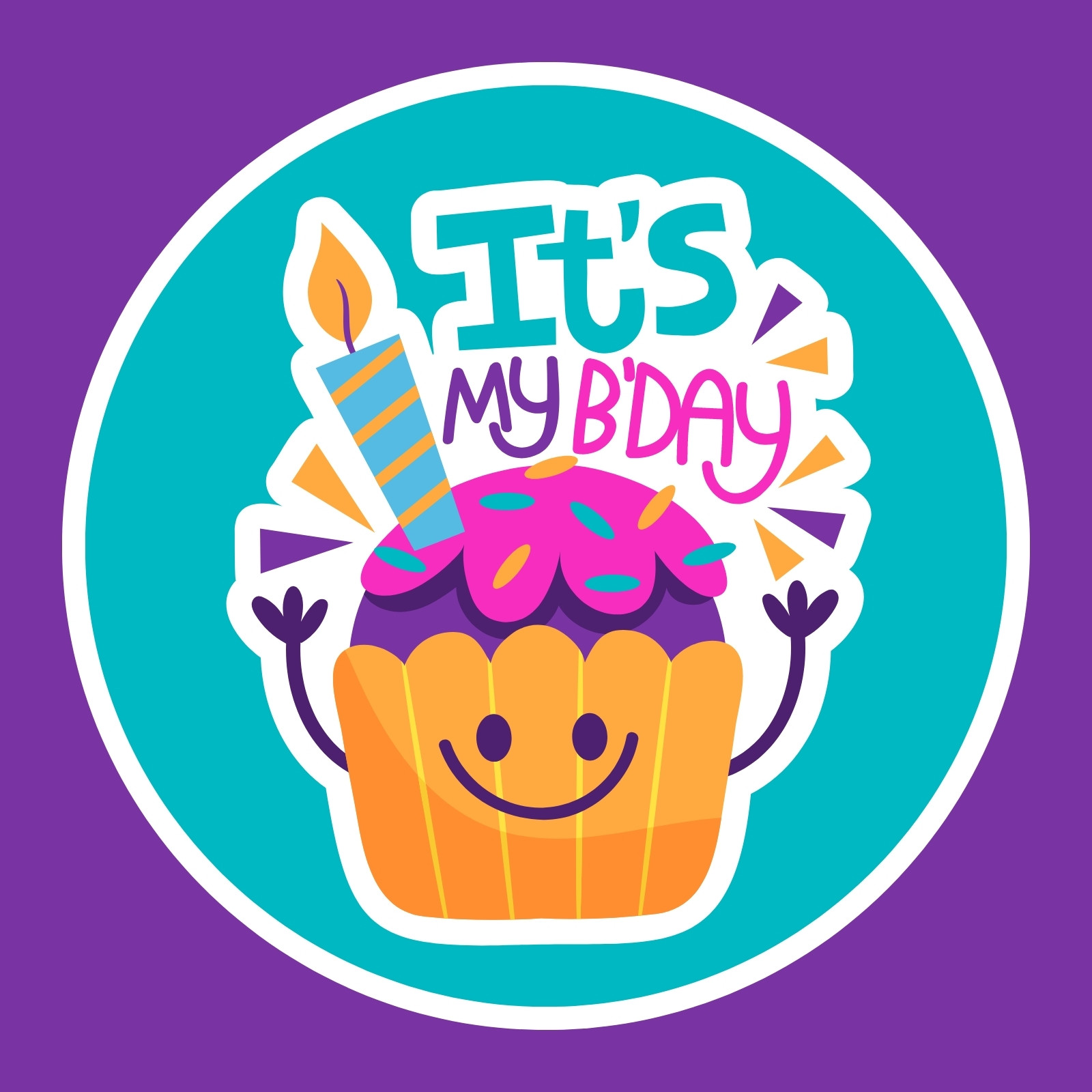 Customize 303+ Happy Birthday Sticker Templates Online - Canva