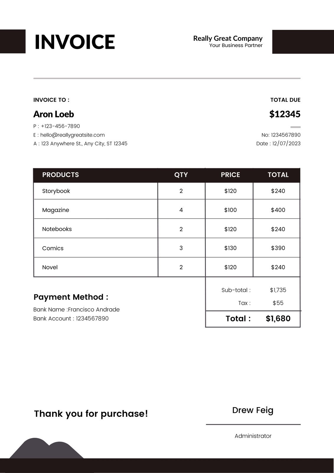 Free Printable Professional Invoice Templates To 43% OFF