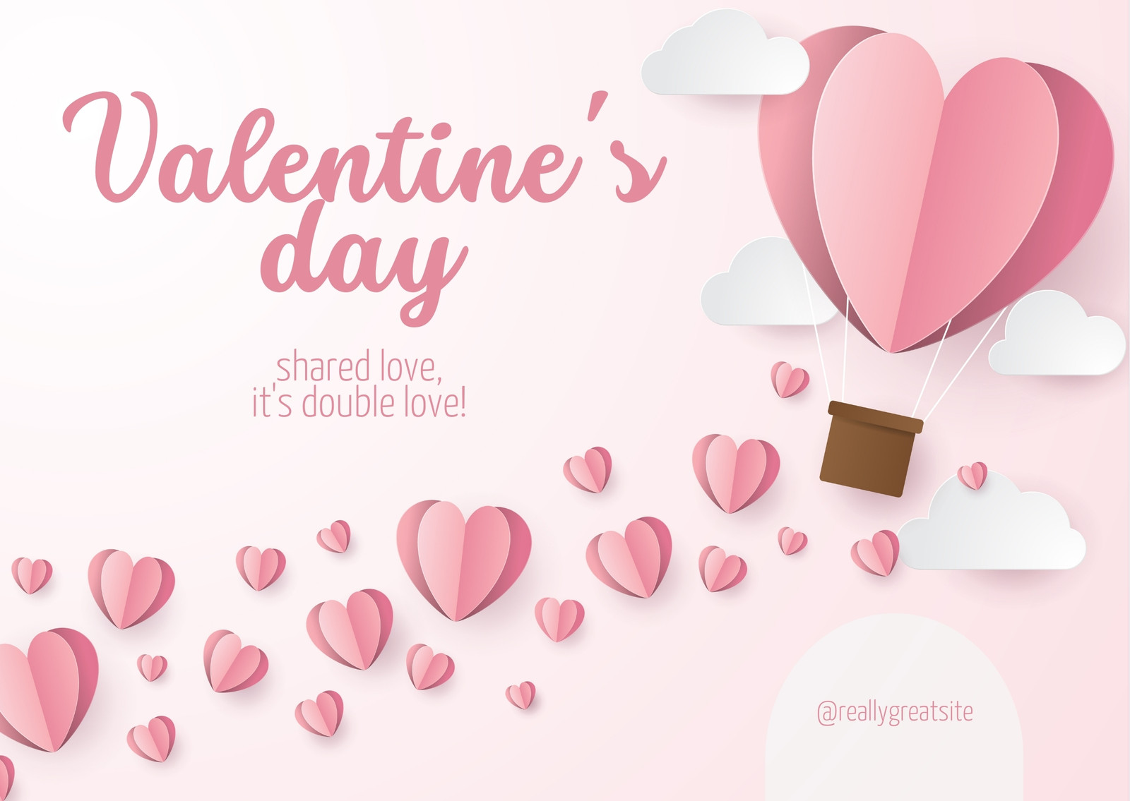 Free custom printable Valentine's Day card templates