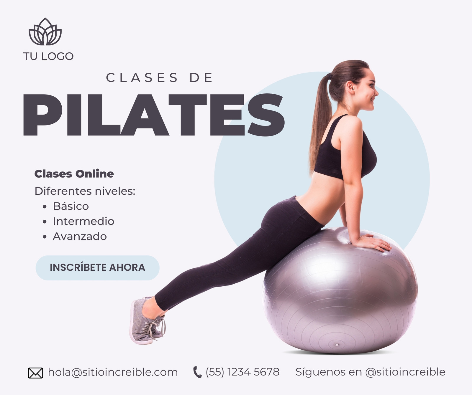 Page 2 - Free and customizable pilates templates