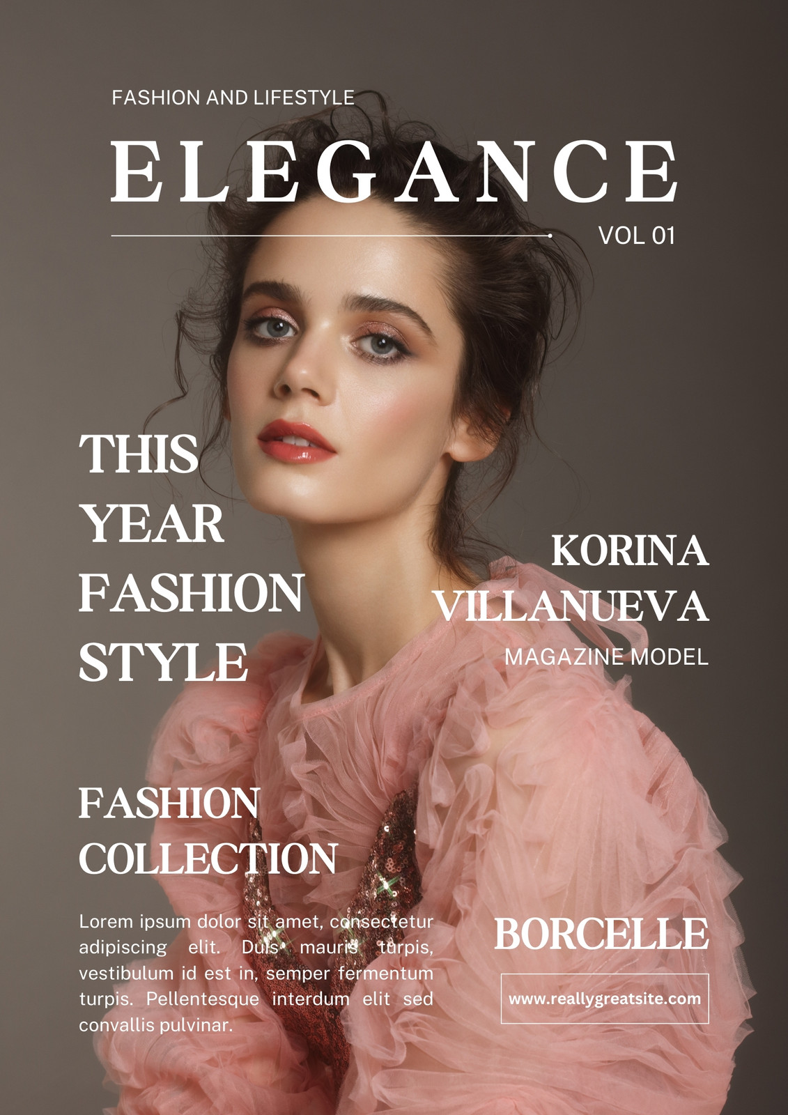 Minimalist Brown Fashion Magazine - Venngage