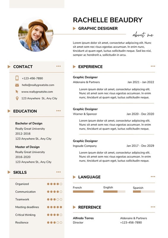 Page 10 - Free custom printable professional resume templates | Canva