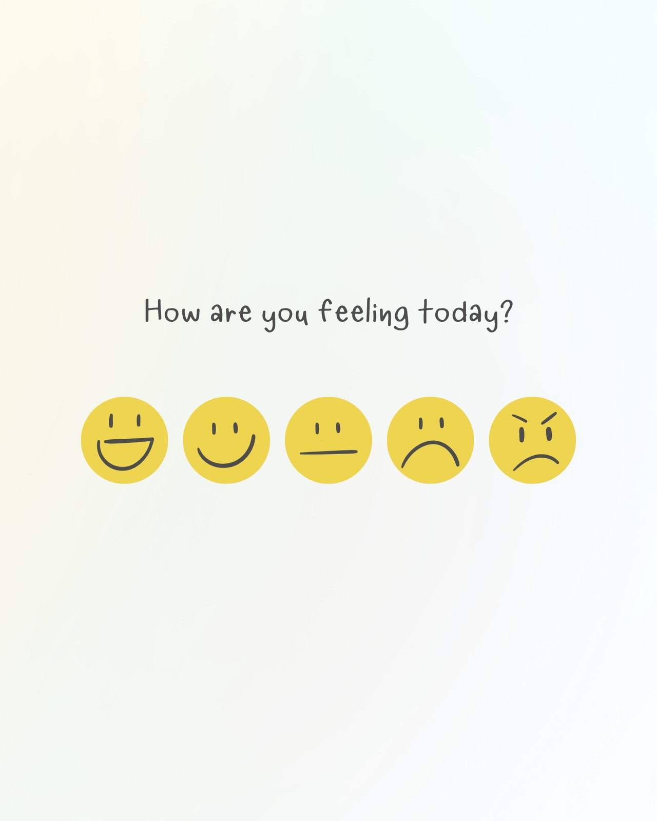 how are you feeling today faces