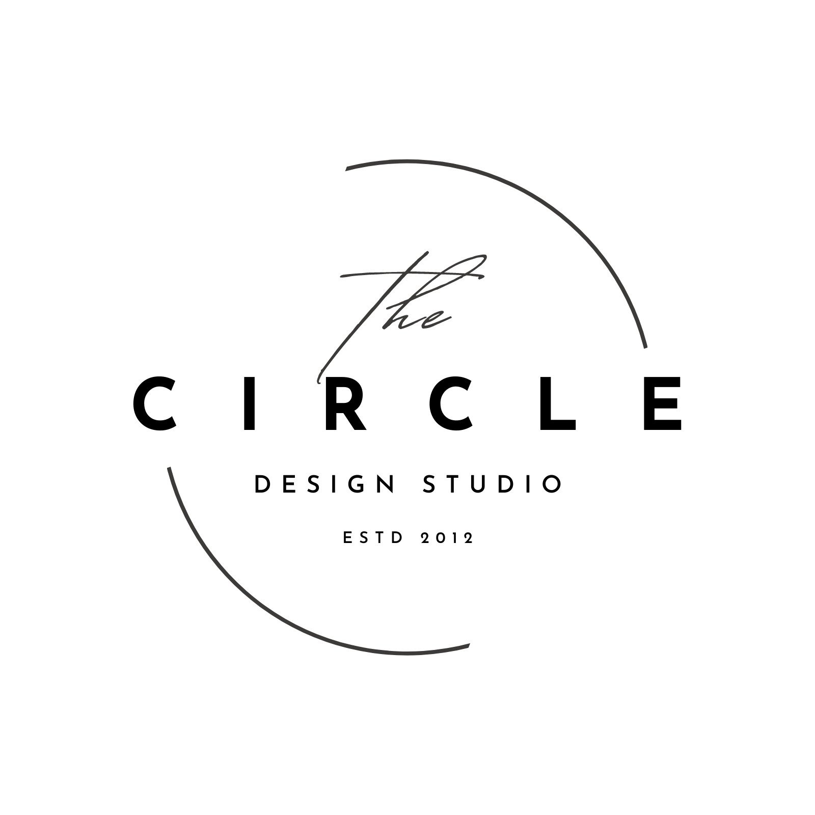 Free Simple Modern Circle Design Studio Logo