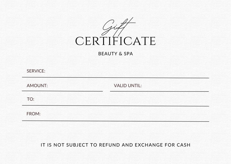 Gift Certificate This Gift Certificate is Valid Only in My Etsy Shop, and  It is Only Redeemable Here. This is Not an Etsy Gift Card - Etsy | Free gift  certificate template,