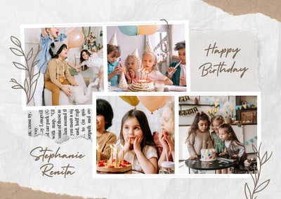 Page 10 - Free, custom printable birthday card templates | Canva