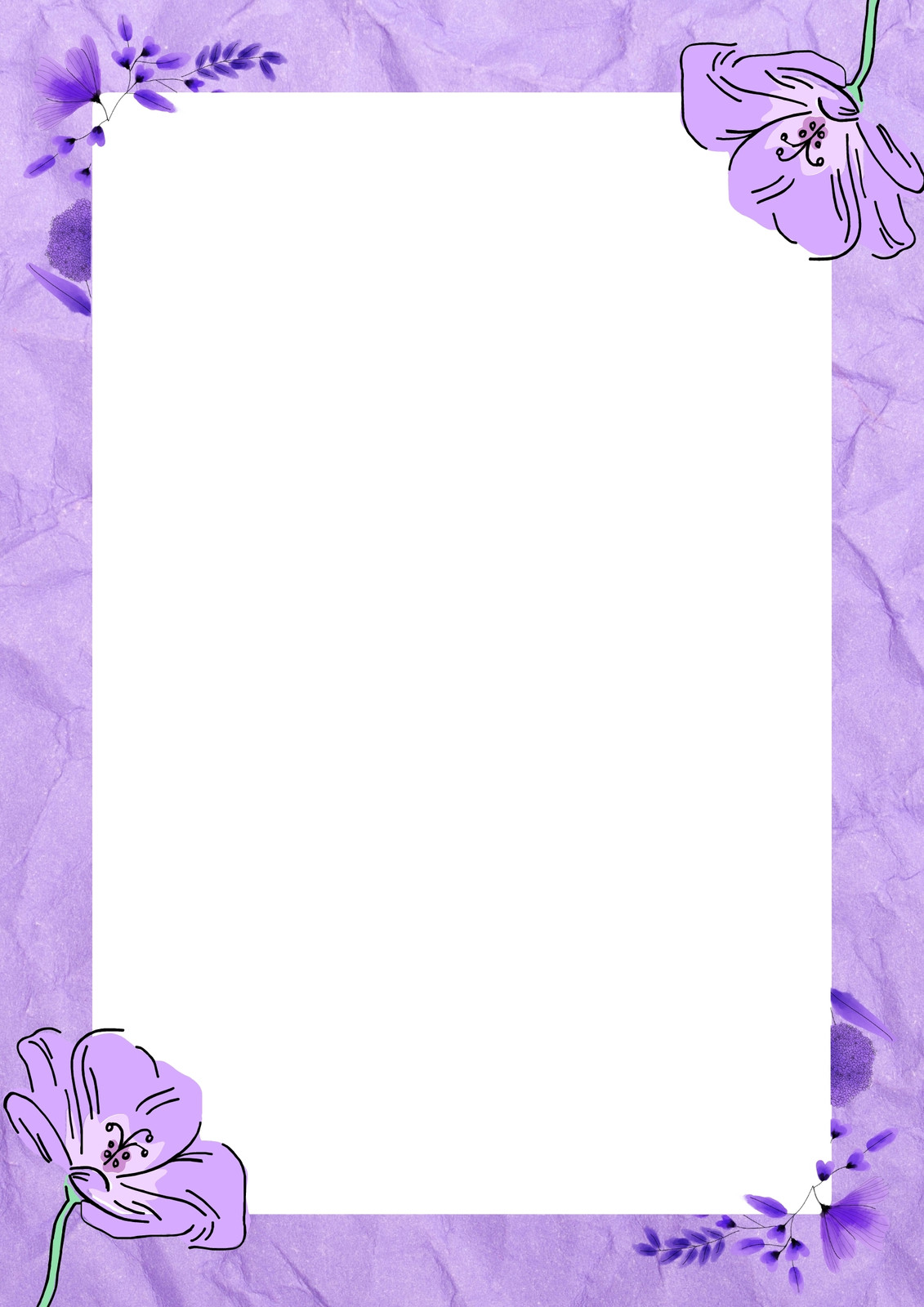 Page 4 - Free printable page border templates you can customize ...