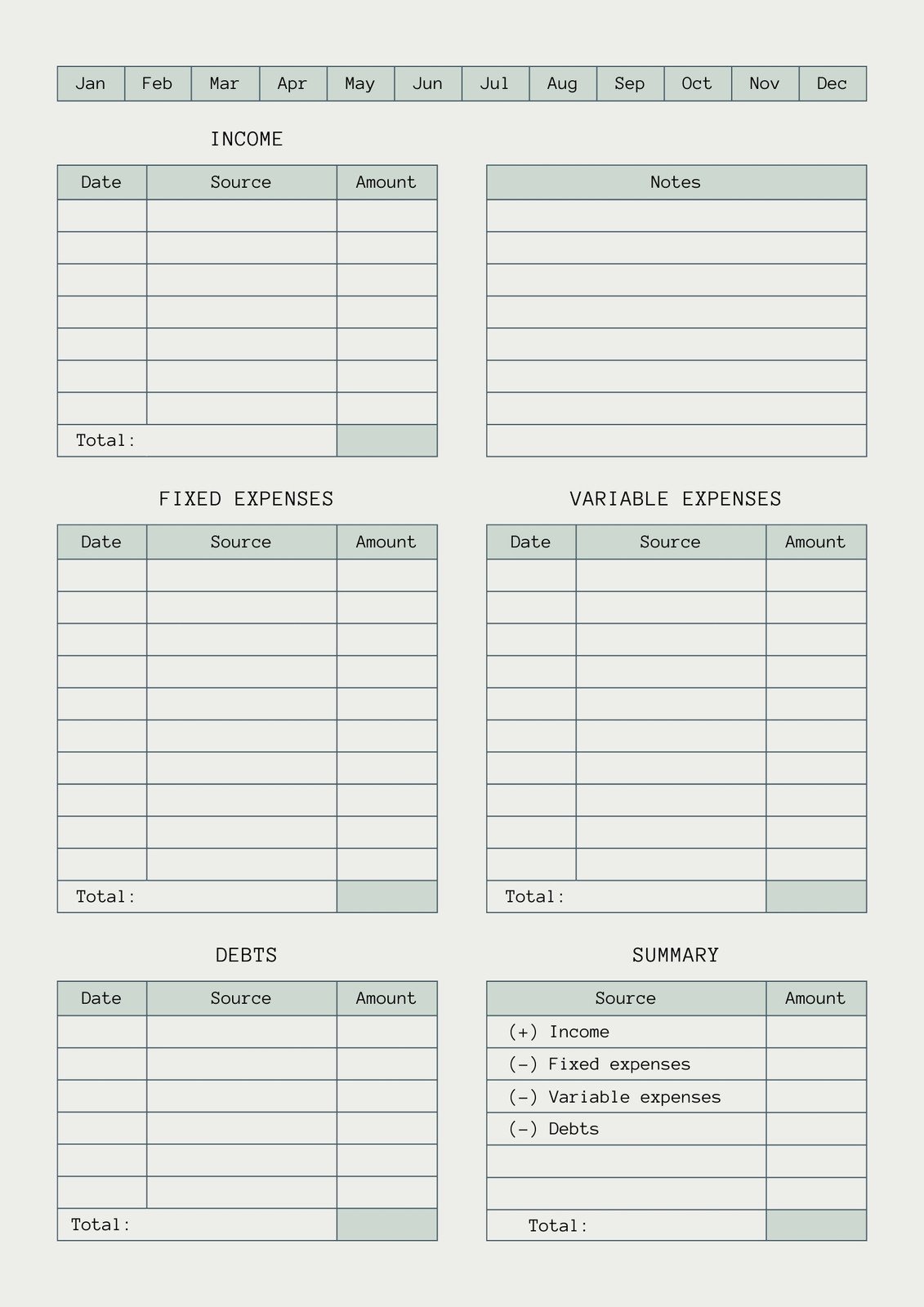 Semi Monthly Budget Template The Key To Financial Success In 2021