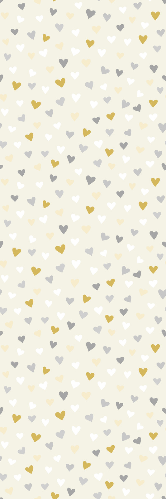 Yellow heart shape seamless background template Vector Image