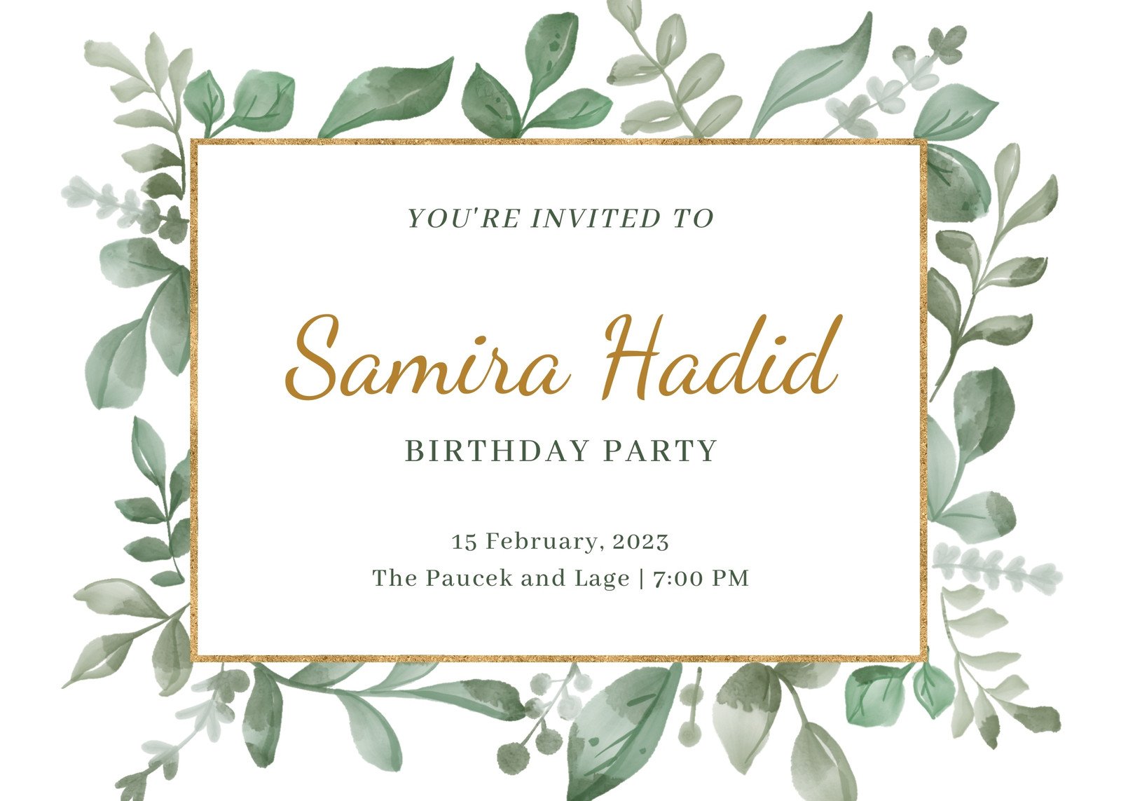 Luxury Golden Wedding Invitation Paper Graphic by Muhammad