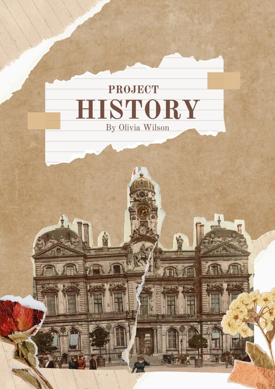 cover page ideas for history projects