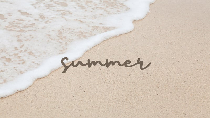 Free and customizable summer desktop wallpaper templates