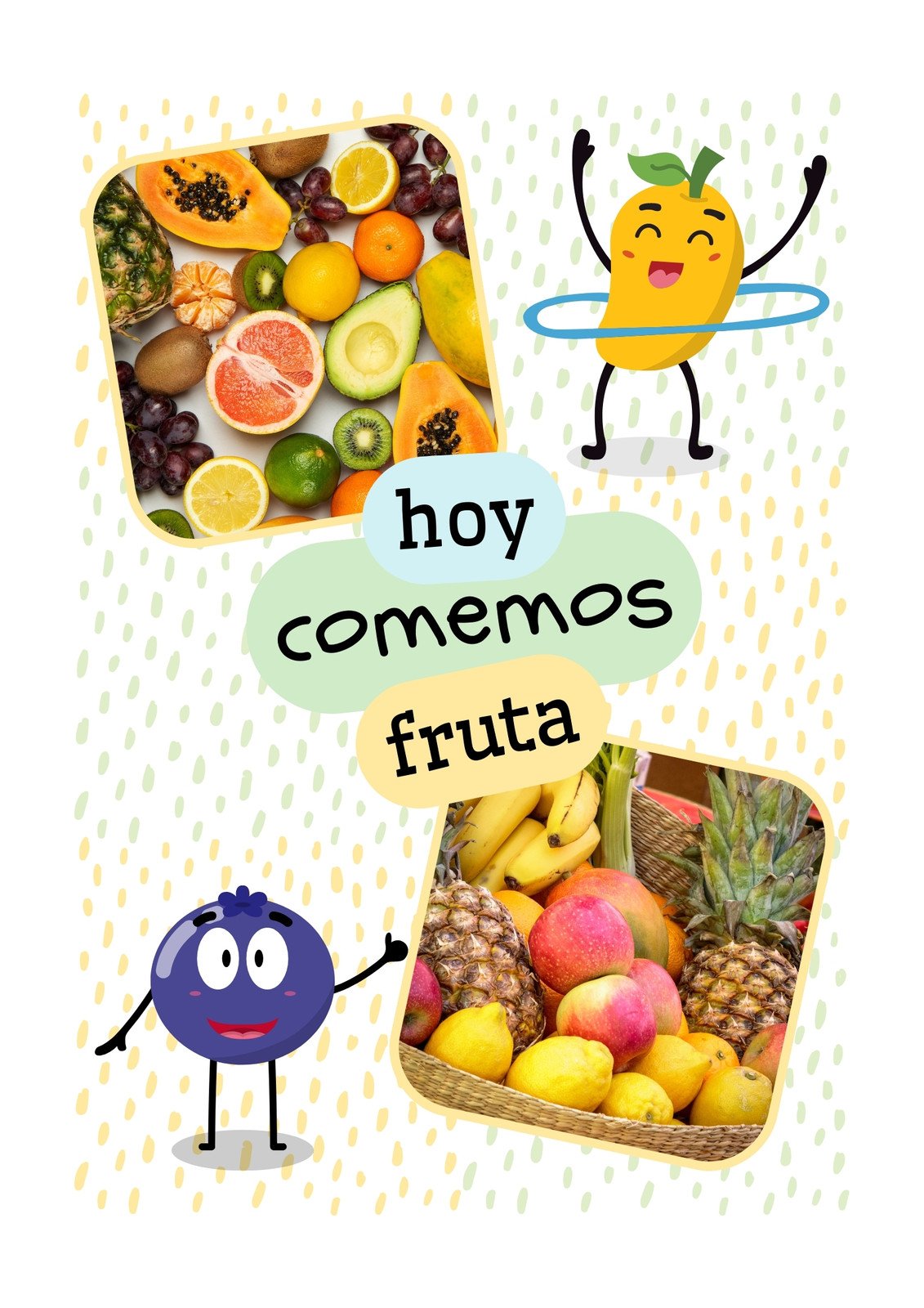 Plantillas de frutas gratis y personalizables - Canva