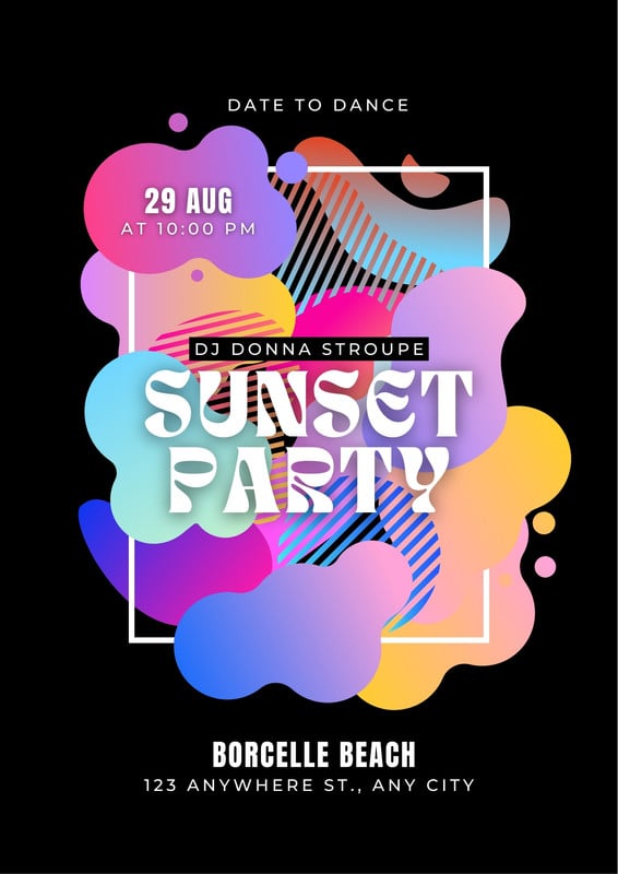party poster design templates