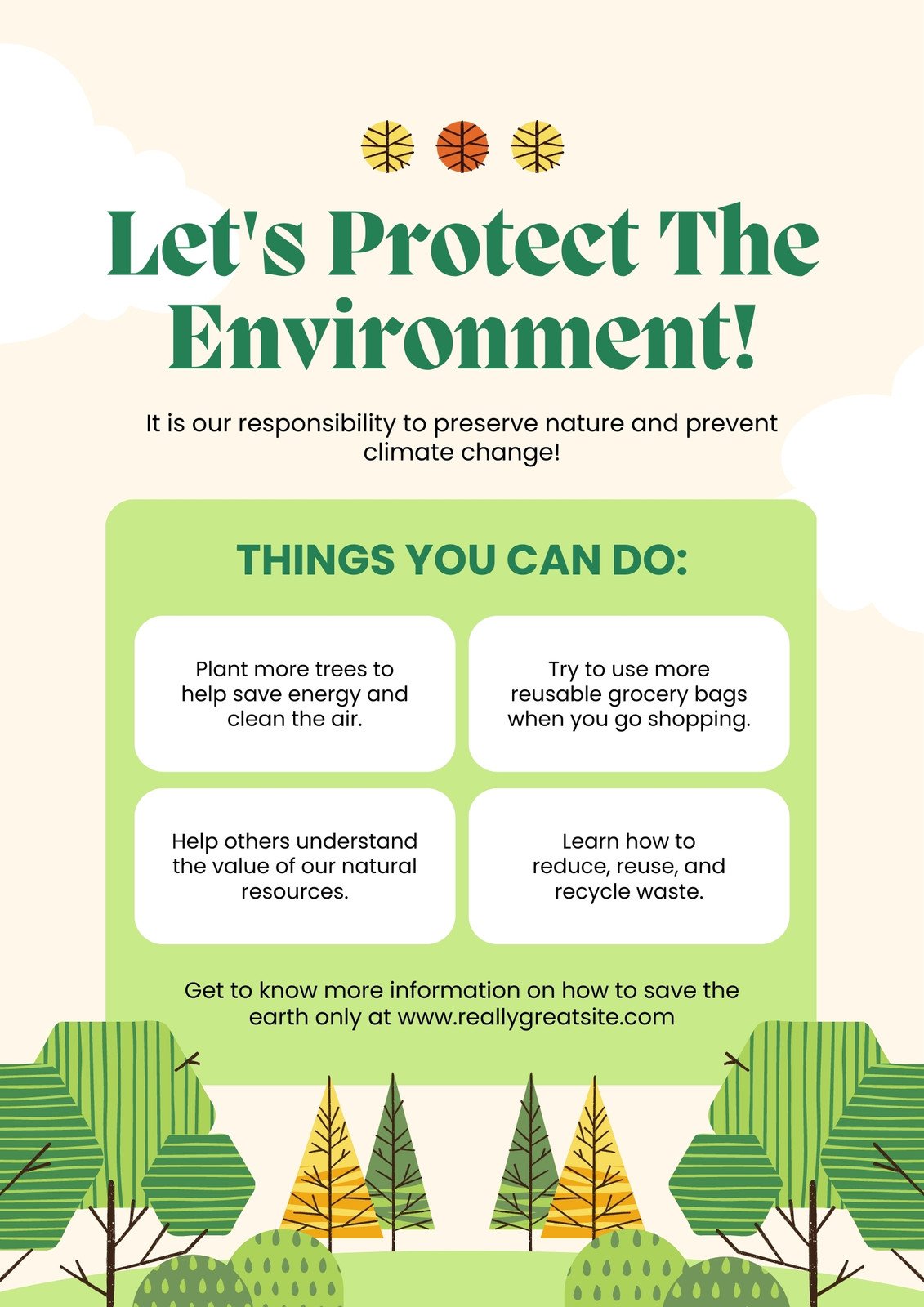 clean and green environment posters