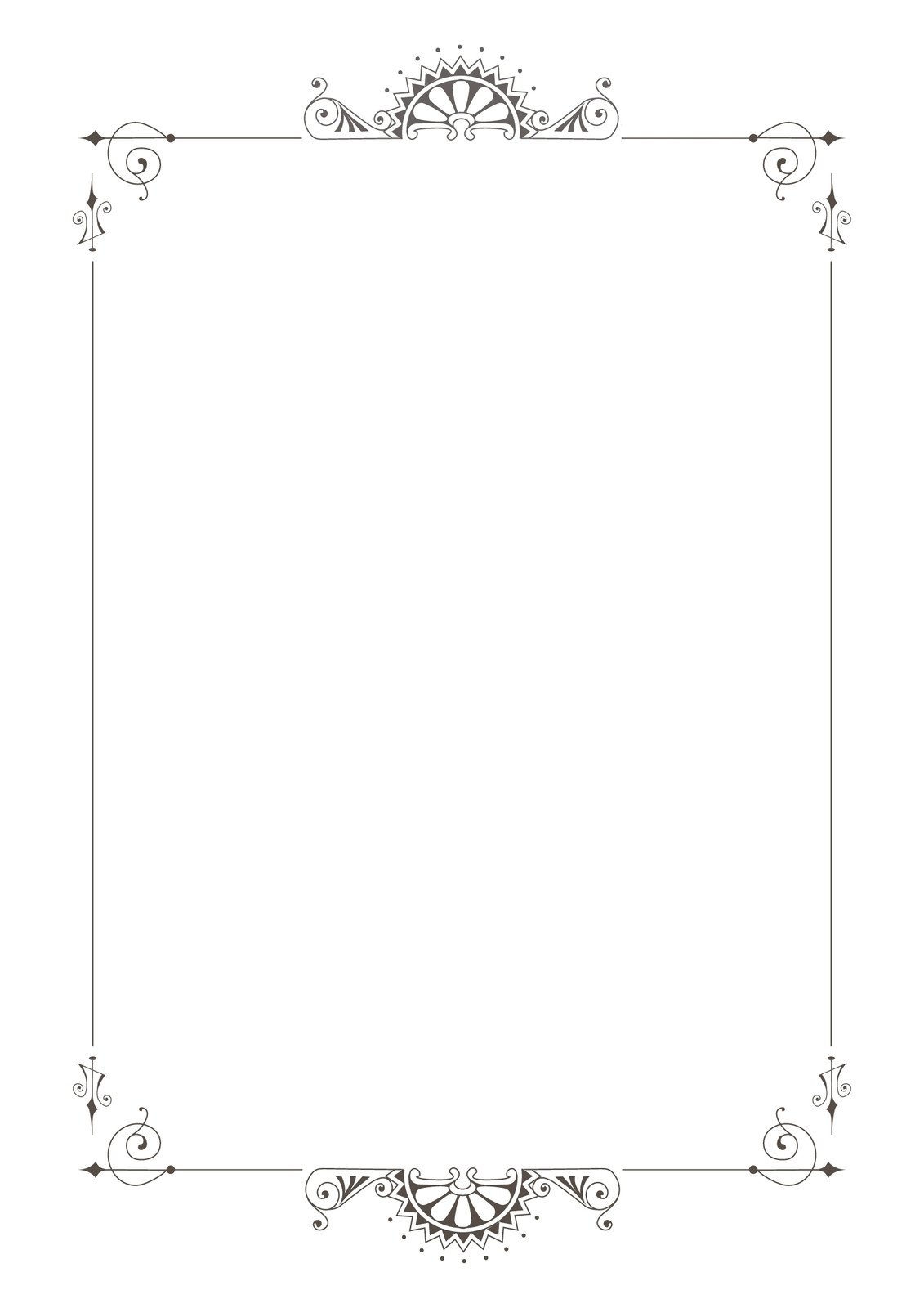 Page 6 - Free printable page border templates you can customize ...