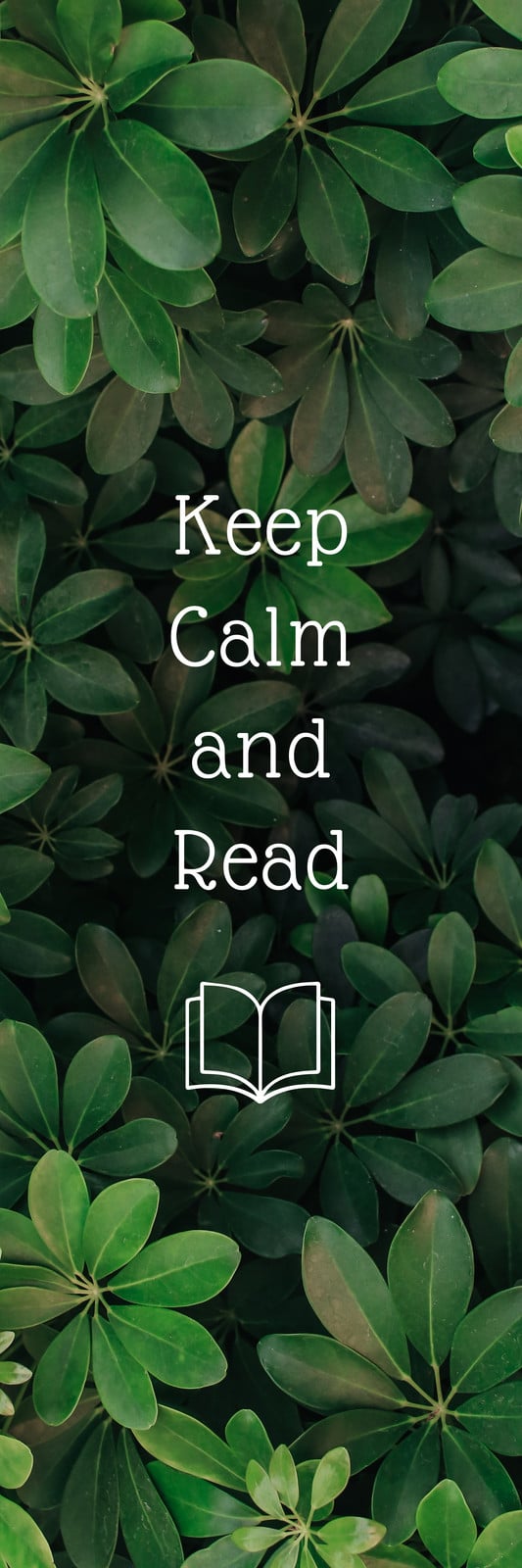 keep calm and read bookmark