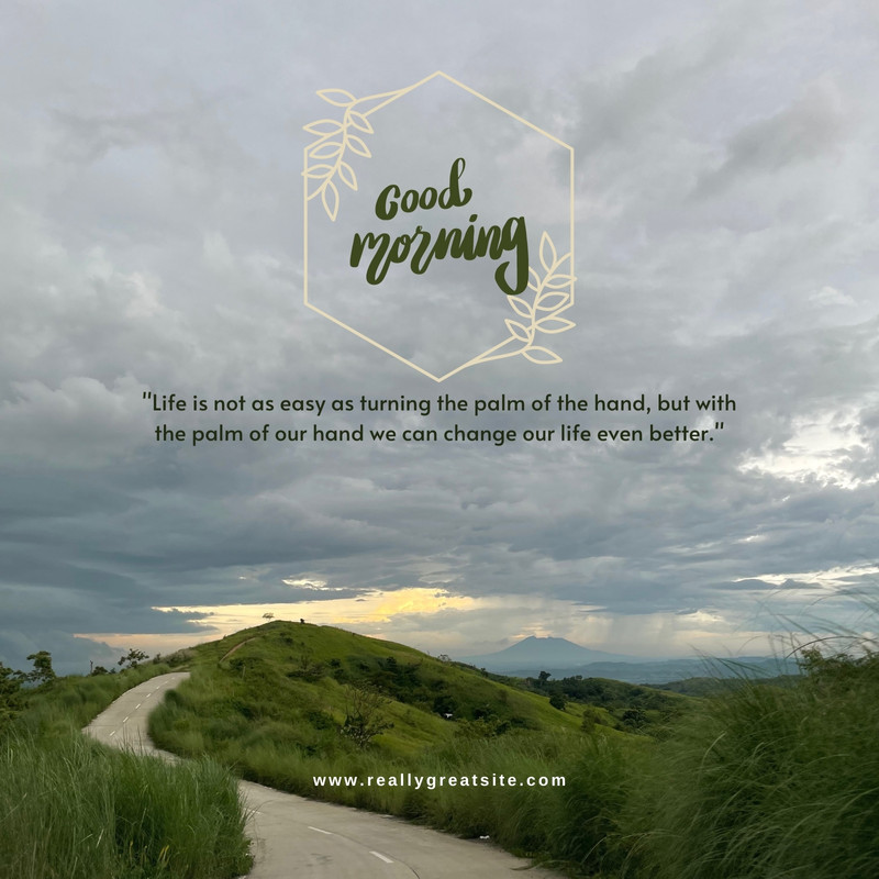 Free and customizable good morning wallpaper templates