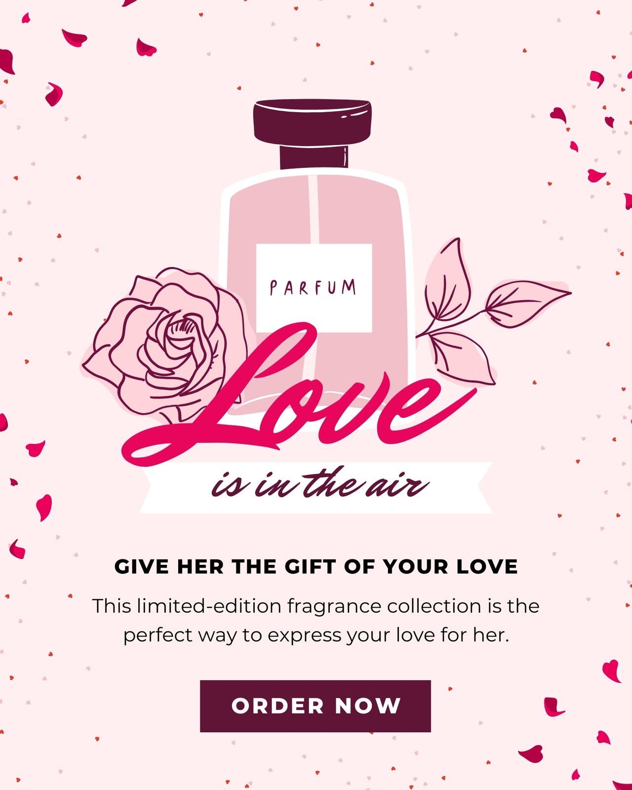 Free and customizable perfume templates