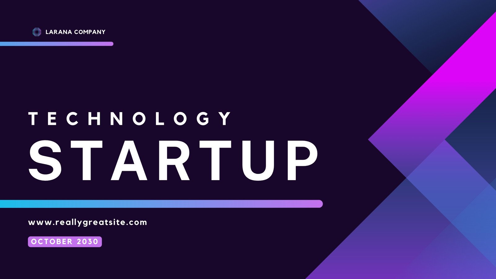 White and Purple Professional Technology Startup Business Company Presentation