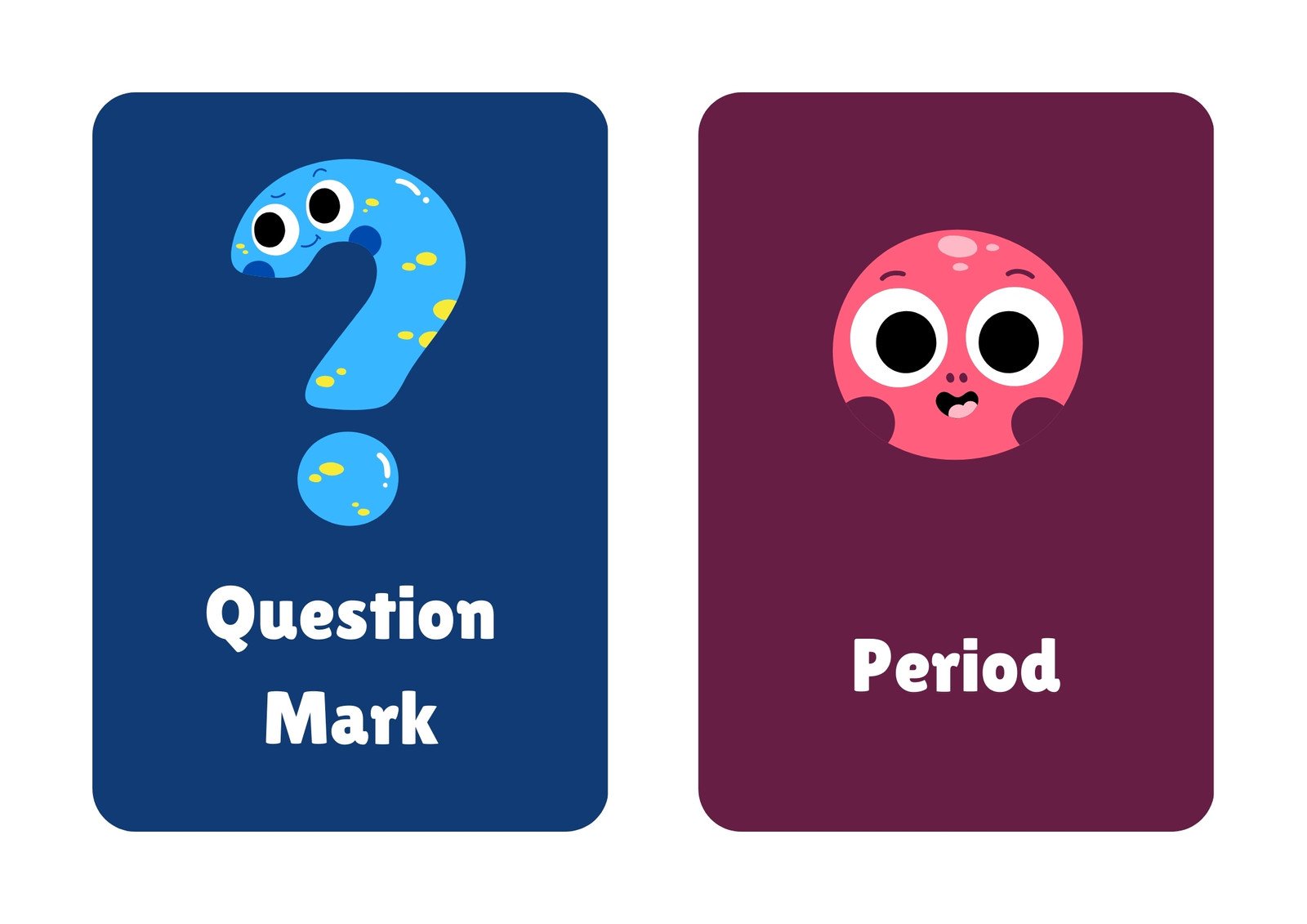 Punctuation Marks – ESL Flashcards