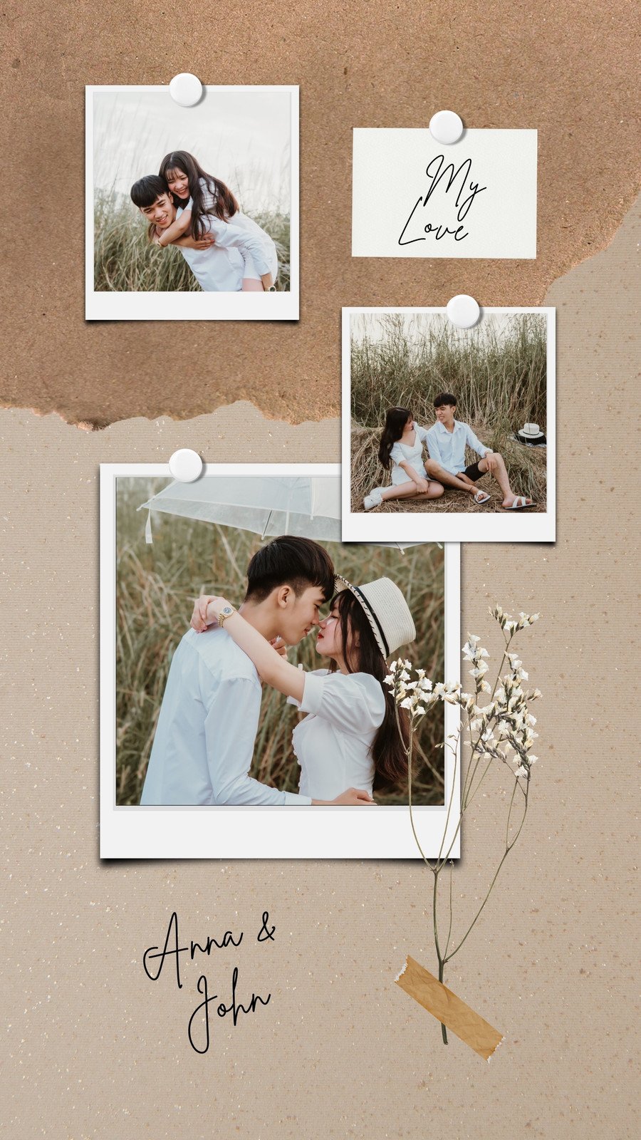 cute love collage backgrounds