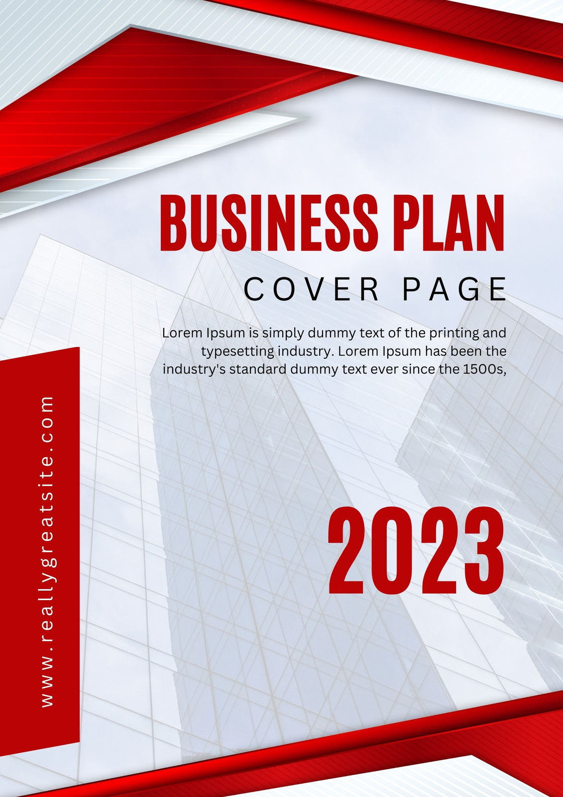 Canva White And Red Modern Business Plan Cover Page GCClVf2ouqM 