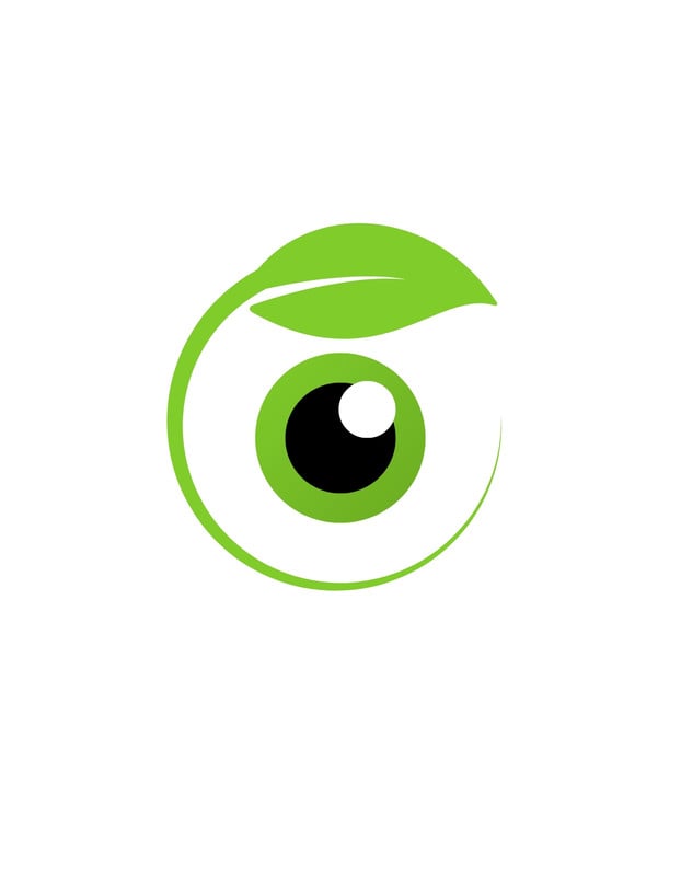 Green eye icon Royalty Free Vector Image - VectorStock