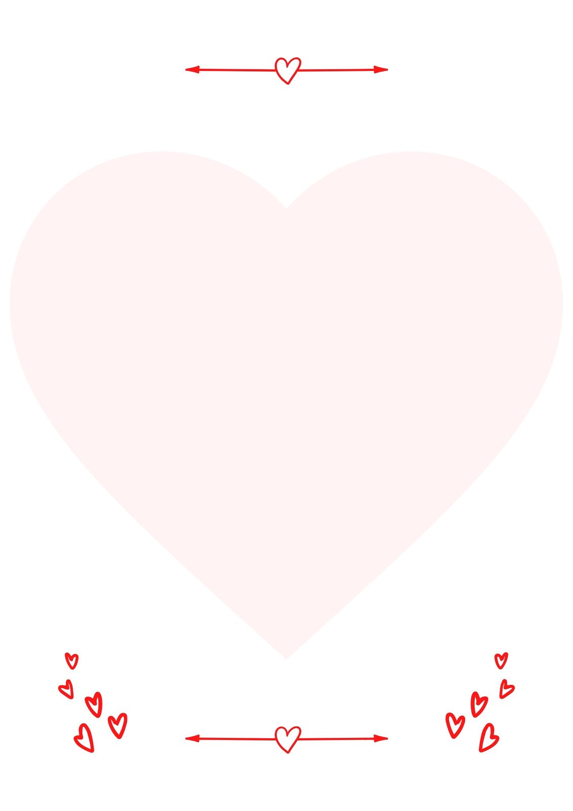 Heart With Love Clipart Transparent Background, Red Pink Love Heart Line,  Specific Heart, Line Love, Heart Shaped PNG Image For Free Download