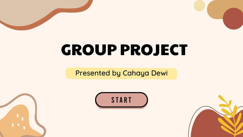 brown aesthetic group project presentation